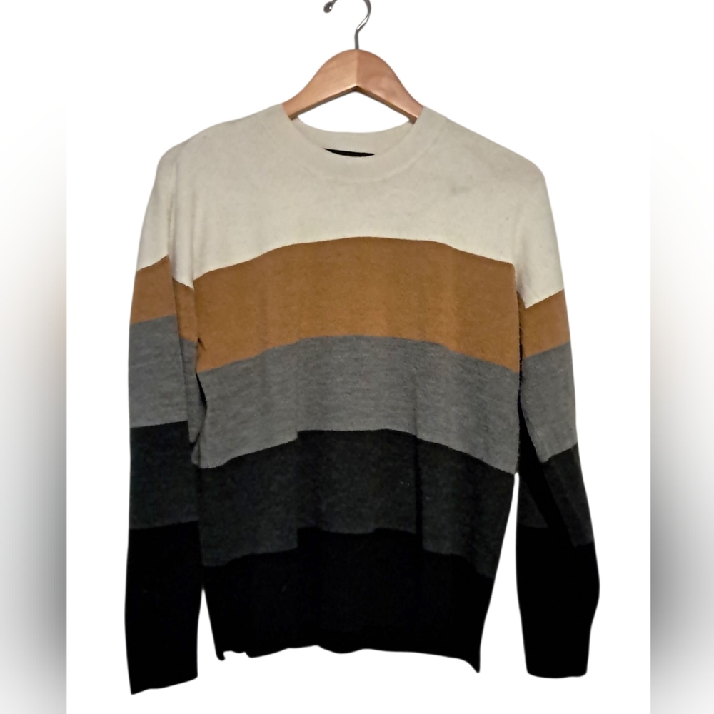 French Connection Crewneck Striped Sweater Multi